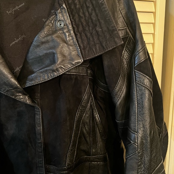 Yves Saint Laurent Jackets & Coats Rare Vintage Leather Yves Saint Laurent Jacket Poshmark